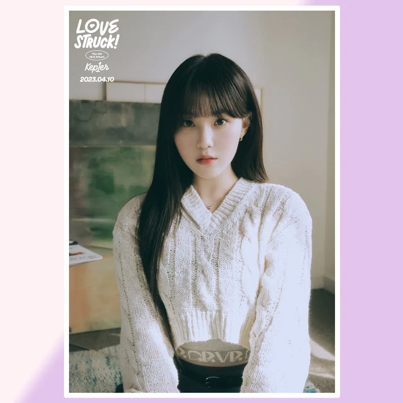 Kep1er Mini Quad "LOVESRUCK" Same Style Adhesive Poster Wall Sticker Celebrity Surrounding