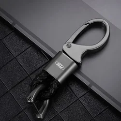 Metal Car Keychain Ring For Ford Focus ST Mustang GT Mondeo Mustang Fiesta Kuga MK2 MK3 Explorer Anti-Lost Keyring Accessories