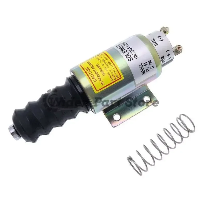 1 pcs stop solenoid sa-3069 2001-12e6u1b2a with 3 terminals 12v for Woodward 2000 series