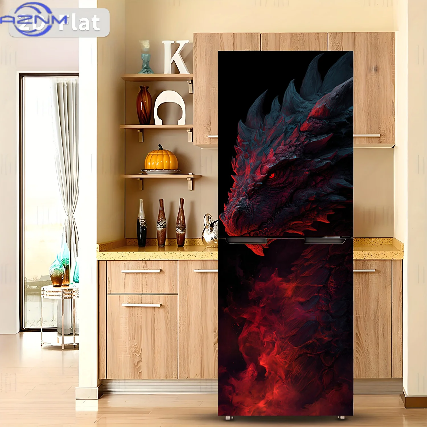 2D Flat Printing 1pc Refrigerator Sticker  