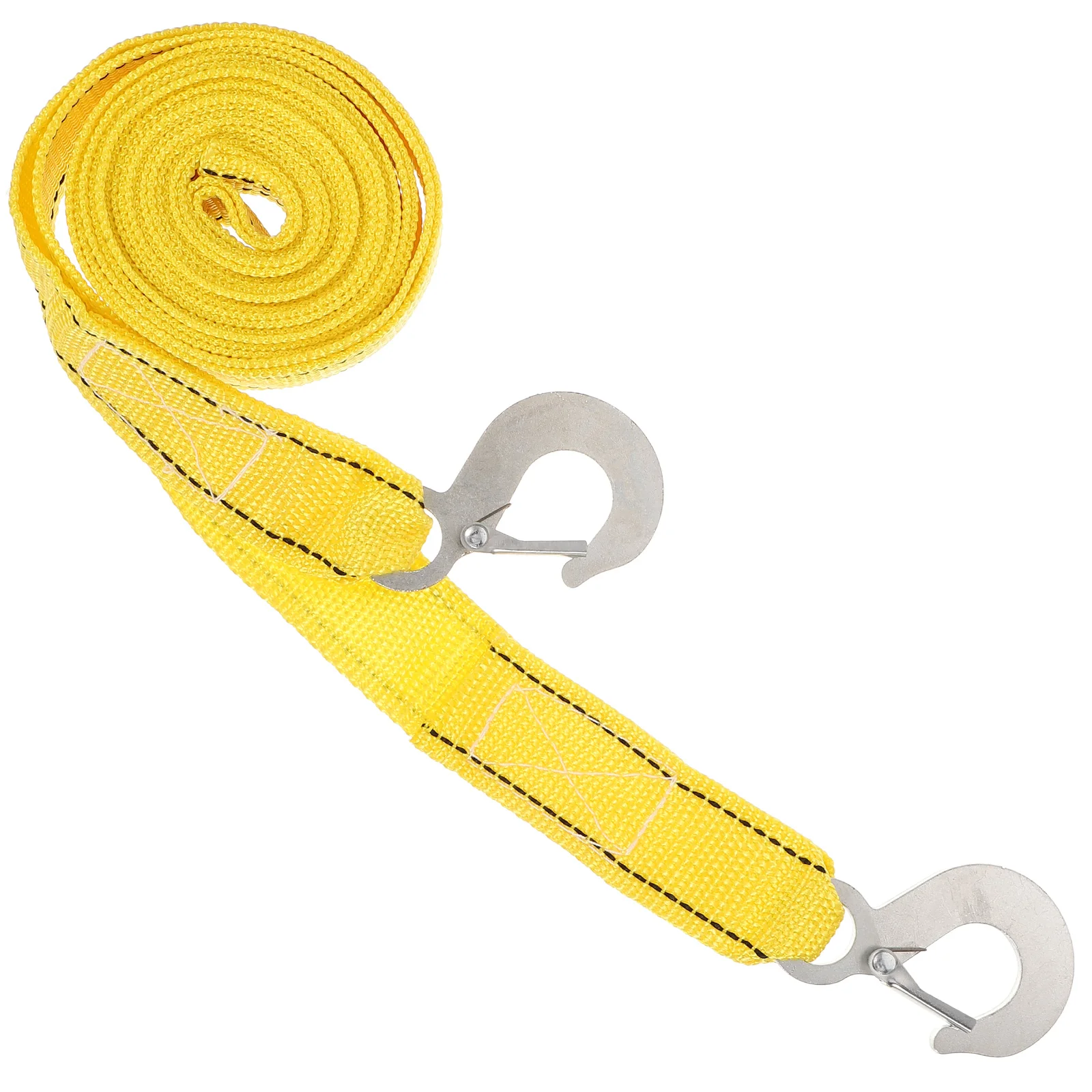 

Car Tow Rope Strap Towing Straps Heavy Duty with Hooks Nylon Truck Thick Trailer Belt