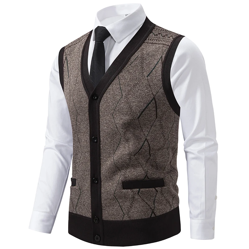 Thumbnail 2 - #25 Mens Knit Sweater Vests Discount Picks