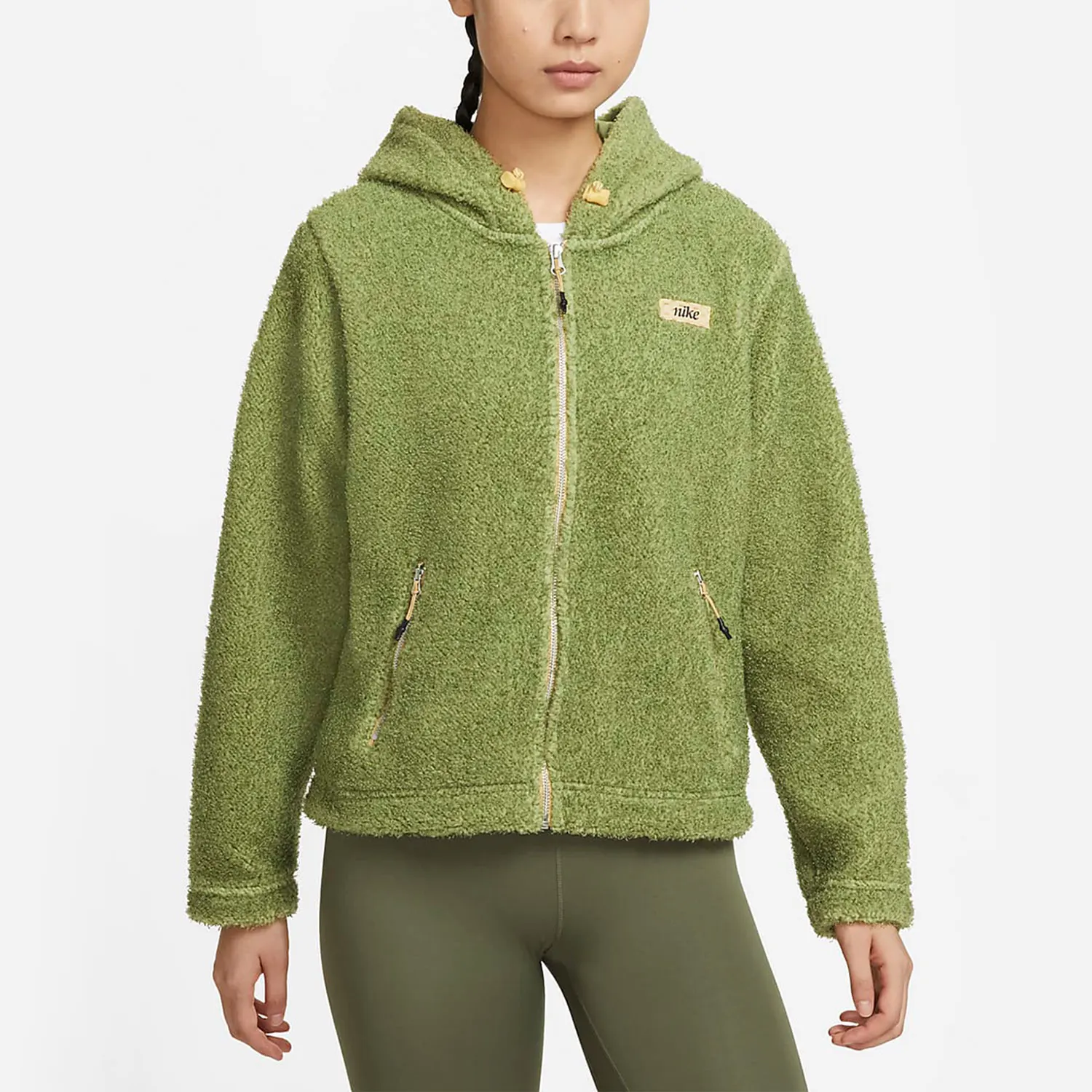 

Nike Genuine Current Season Women's Faux Shearling Hooded Jacket DQ6269-334