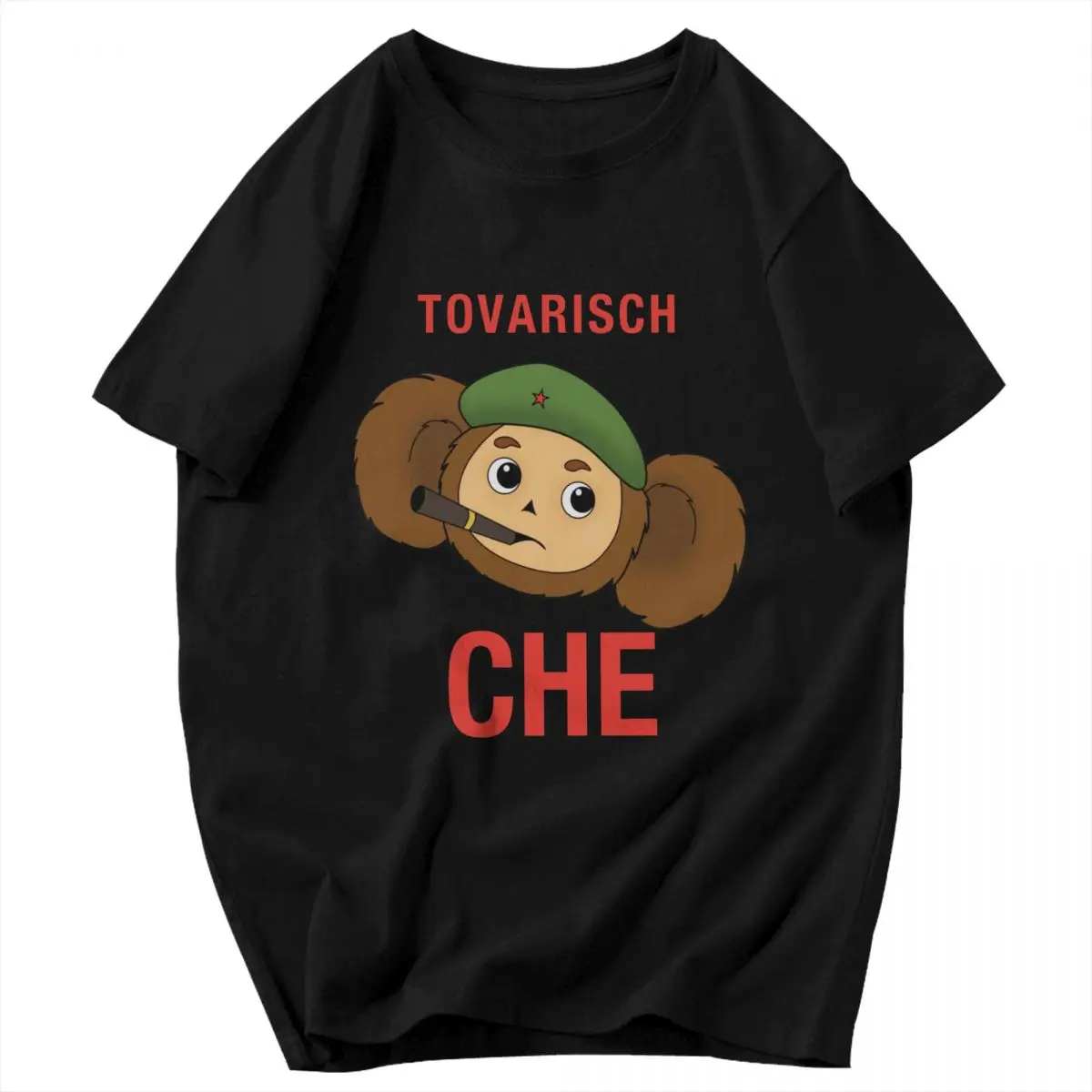 Cheburashka USSR Cartoon Character Anime Cute T Shirts Y2K Anime Mens Women Tshirt Crewneck Clothing