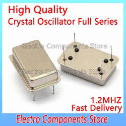 2PCS 1.200MHz Crystal Oscillator Throught Hole Active Crystal 1.2MHZ OSC DIP-4 Rectangular Clock Vibration Full Size 4Pin 1.2M