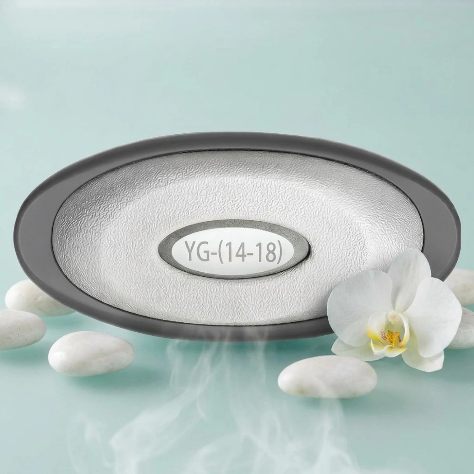 J-300 Model Series Spa Pillow Dark Gray Hot Tub Headrest Replacement Oval Headrest Cushion Light Hot Tub Pillow Pad Centered