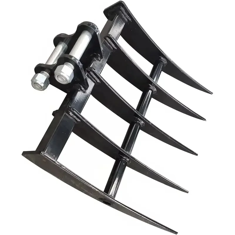mini excavator rake attachment tool hydraulic tilt backhoe excavator attachment for mini excavator deep plowing