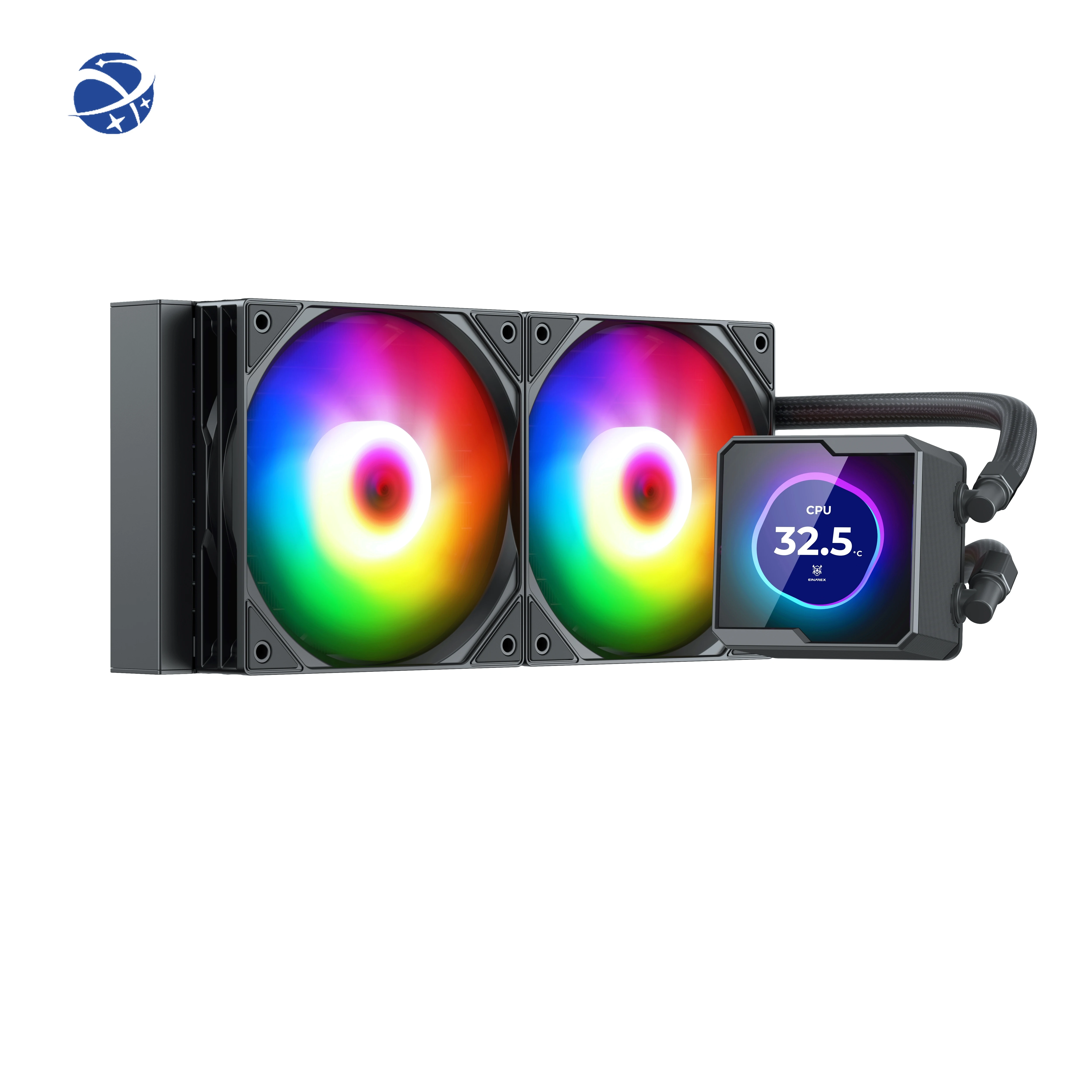 Hot Sell High Stable Temperature display 240mm Liquid Cpu Cooler Pwm Controller Water Cooler Heat Dissipation Quickly Aio Cooler