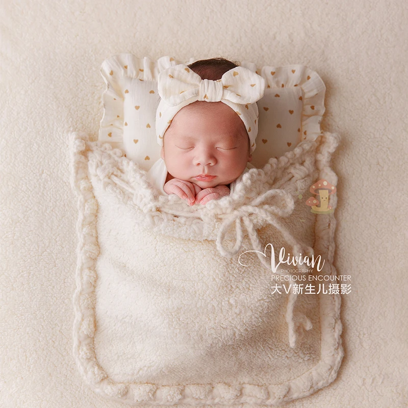

Newborn photography props baby photography headwear baby full moon sleeping bag hundred day photo shoot 신생아사진