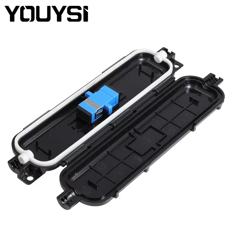 

YOUYSI 10Pcs SC UPC Drop cable waterproof protection box tube Heat shrinkable tube for Optical Fiber Drop Cable Protection