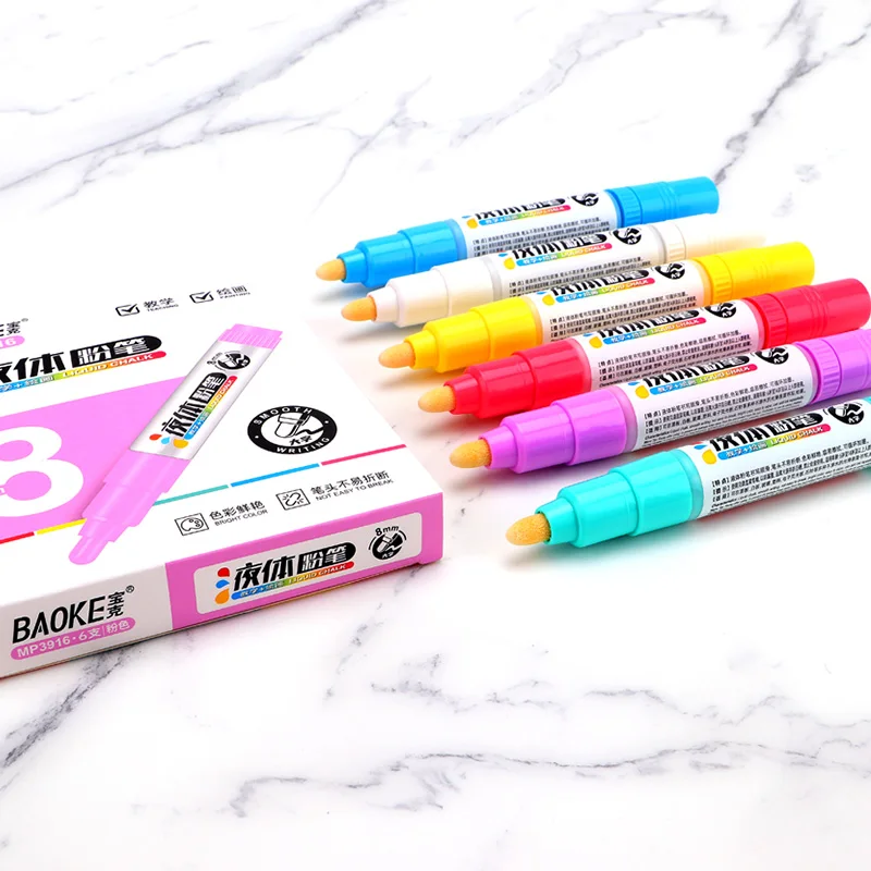 BAOKE MP3916 Liquid Chalk 8mm 6pcs/box