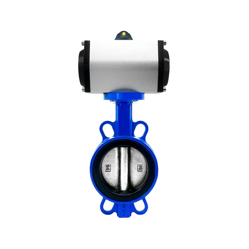 

High Quality Stainless Steel NBR Iron 2 Inch Double Acting DN50-300 PVC Material Pneumatic Butterfly Valve