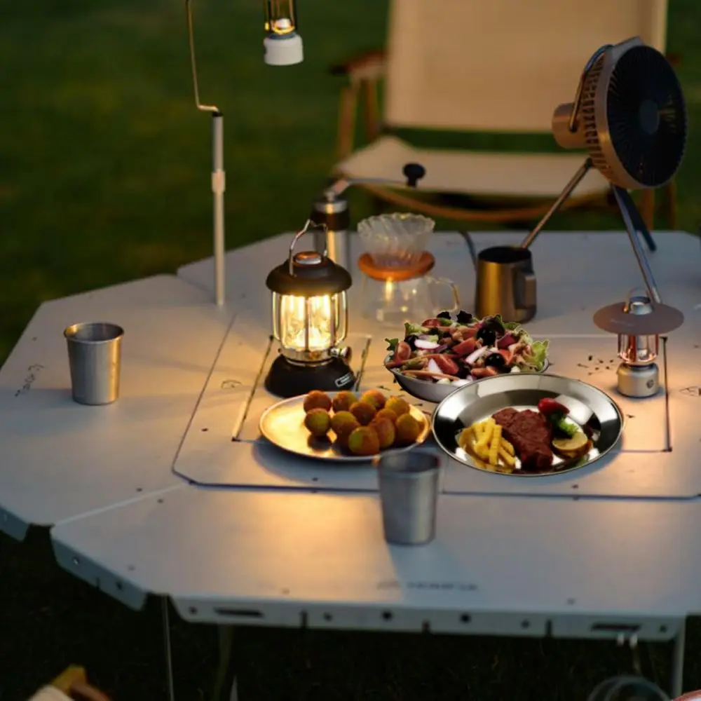 مجموعة أدوات التخييم المدمجة لشخصين تتسع لـ 1-2 أشخاص: أطباق وأكواب وأدوات مائدة لتناول الطعام في الهواء الطلق #4
