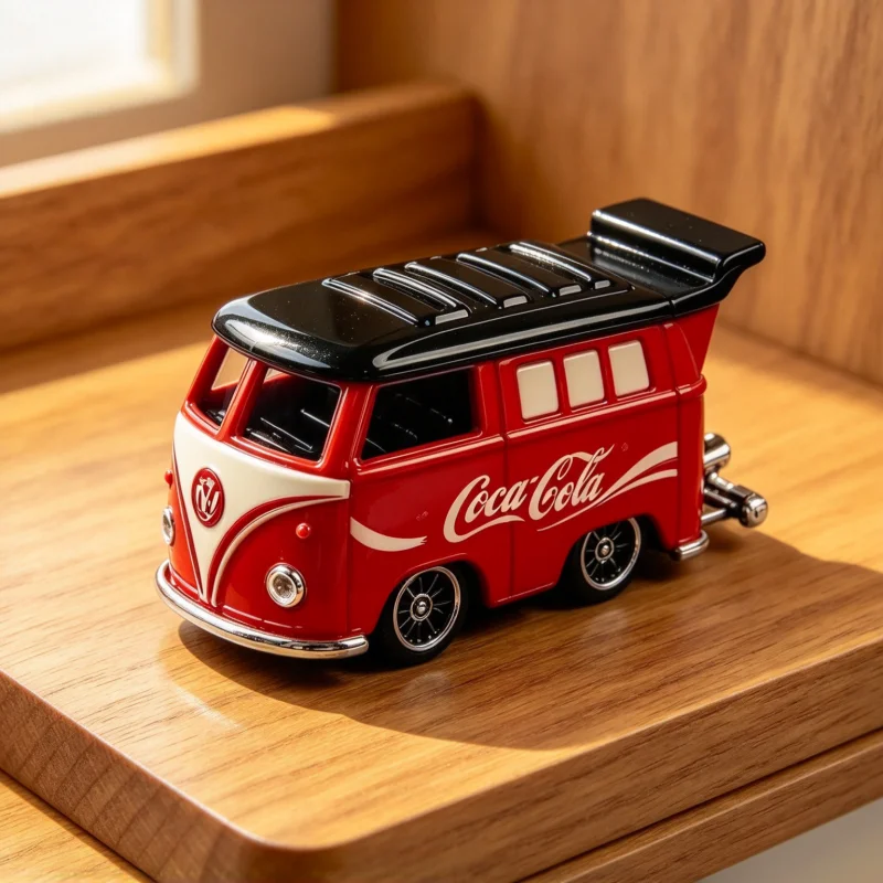 1:64 Scale Alloy Vintage Car Model Set, 6pcs Per Box, Retro Modified Diecast Vehicle, Desktop Collectible Ornament, Kids Toy Gif view 5