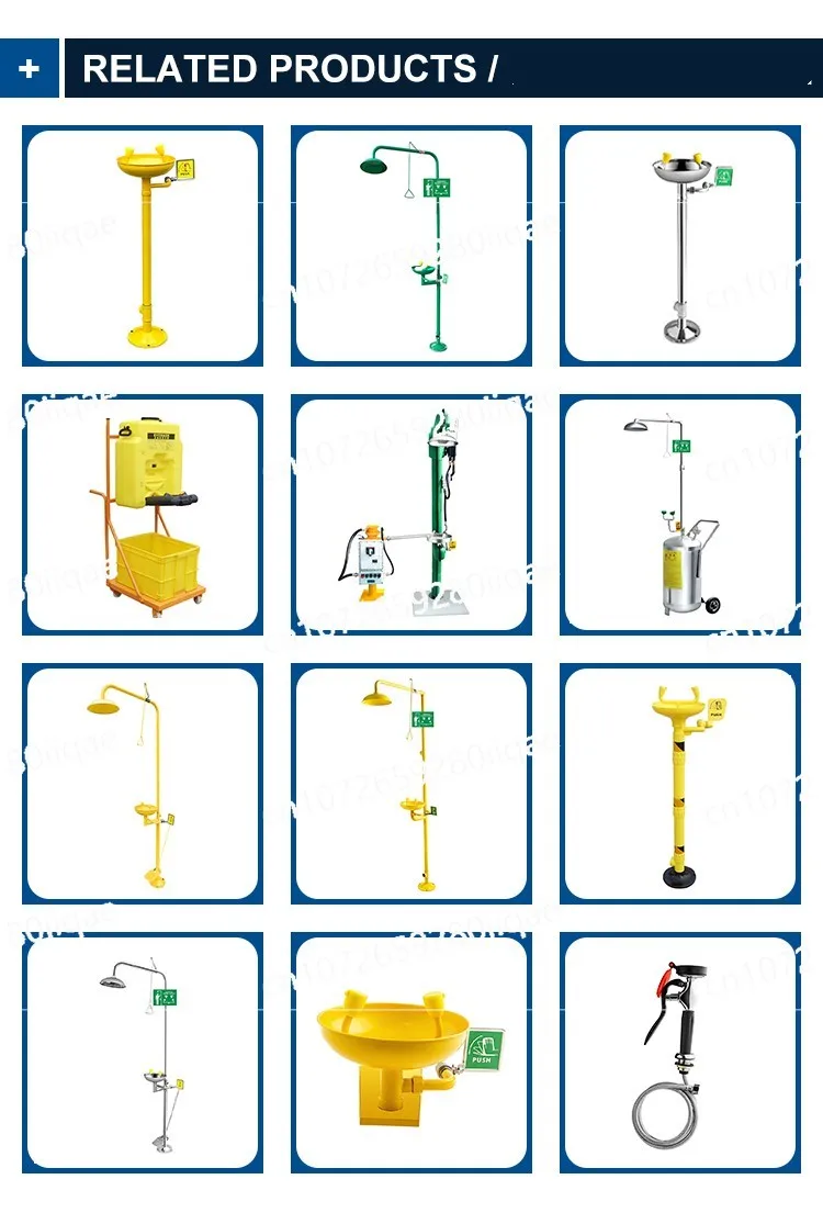 

Customized high-quality safe eye wash station SS304 emergency eye wash and shower