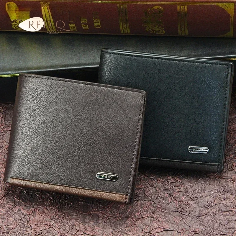 

Vintage Men Wallets Coin Pocket Male Purse Function Brown Genuine Men Wallet with Card Holder Carteira Masculina Tarjetero