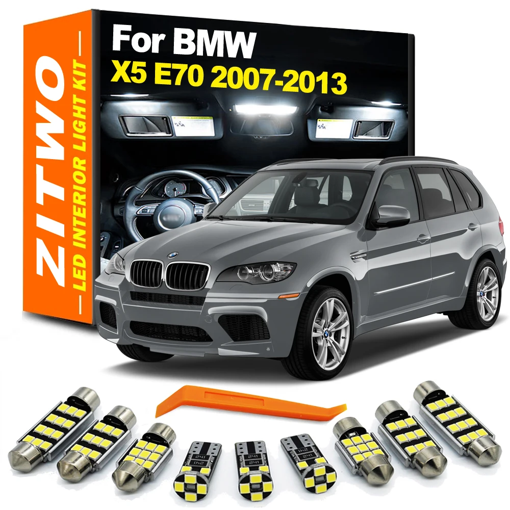 ZITWO-Canbus Interior Dome Porta Placa Kit Luz, Lâmpada LED, Acessórios, BMW X5, E70, 2007, 2008, 2009, 2010, 2011, 2012, 2013, 23pcs