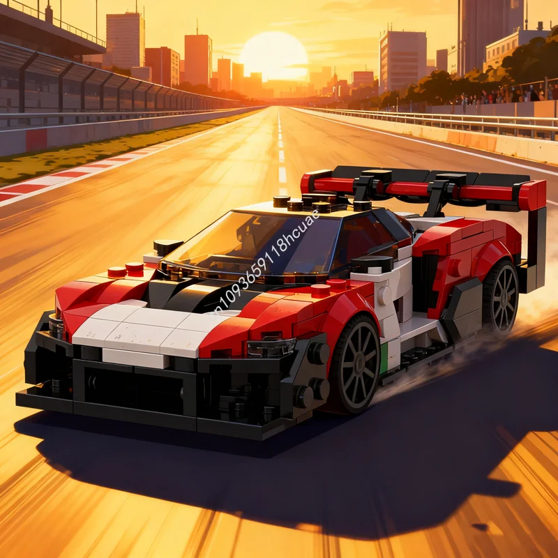 406-個-moc-マクラーレンズド-セナ-gtrs-シティ-チャンピオンズ-モデル-ビルディング-ブロック-クリスマス-ギフト-アーキテクチャ-diy-教育-ブリック-おもちゃ-子供