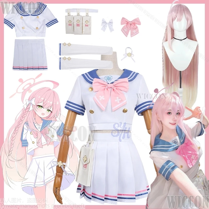 

Urawa Hanako Game Blue Archive Cosplay 코스프레 Kawaii Sexy JK School Uniform Dress Jirai Kei Lolita Halloween Party Carnival Outfit