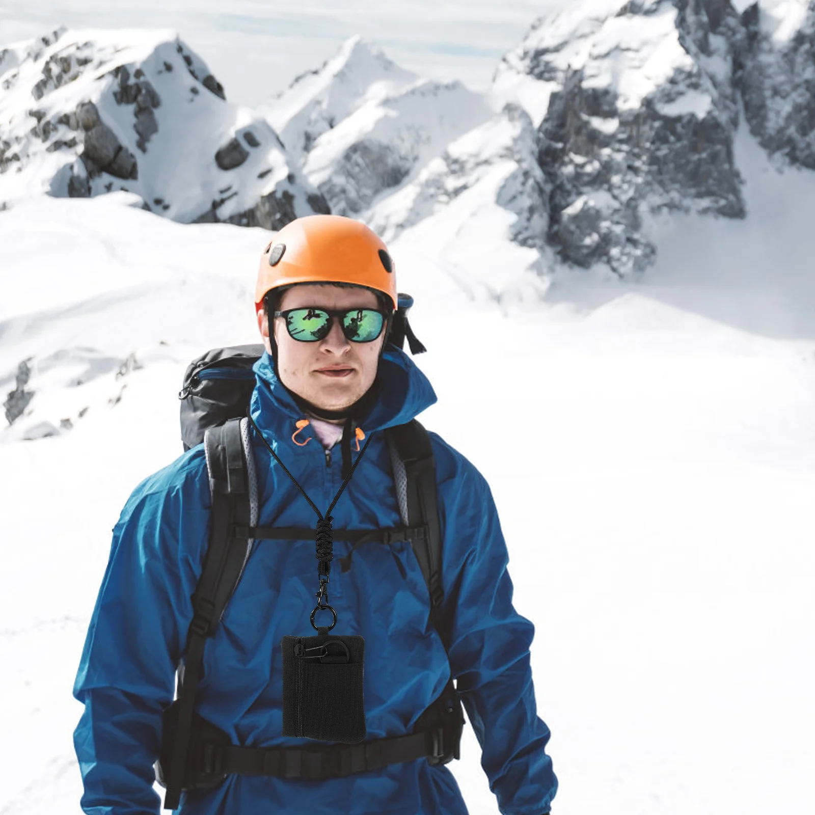 

Hanging Pouch Oxford Nylon Mini Bag Lanyard Wallet for Women Men Small Travel Wallet for Camping Outdoor Adventure Anti-Wear