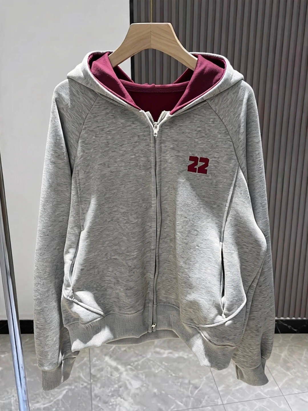 Autumn Winter 2026 Women's Loose Fit Hooded Zipper Cardigan Sweatirt Casual Spor Sle Color Blo Open Front Outerwear