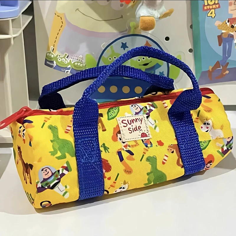 Disney Kawaii Anime Buzz Lightyear Handbag Cute Cartoon Canvas Large Capacity Bag Storage Bag Lovely Kids Christmas Presents