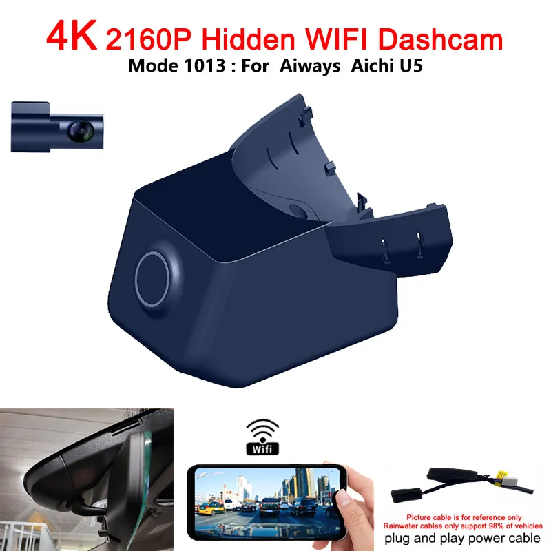 

For Aiways U5 Dvr 2021-2023 Frontand Rear 4K Dash Cam for Car Camera Recorder Dashcam WIFl Car DurRecording Devices accesorios