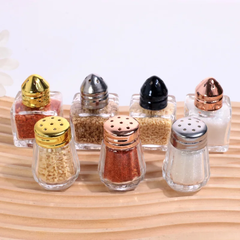 

4/9pcs Magnetic Stainless Steel Seasoning Jar Dust-proof Visible Spice Seasoning Bottle Seasoning Box Portable Outdoor Barbecue
