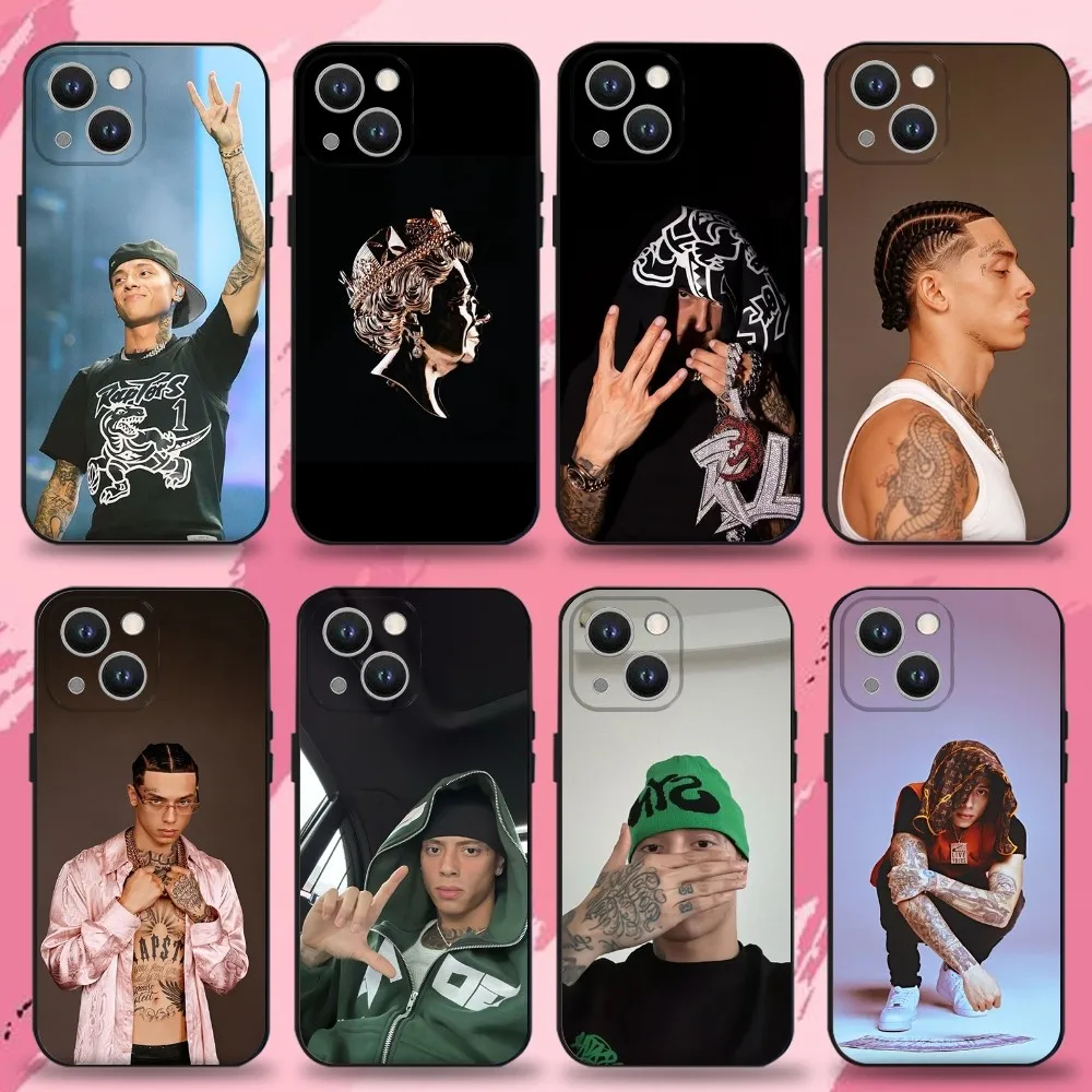 

Central Cee Phone Case For iPhone 16,15,14,13,12,11 Plus,Pro Max,XS,X,XR,SE,Mini,8,7,Soft Silicone Black Cover