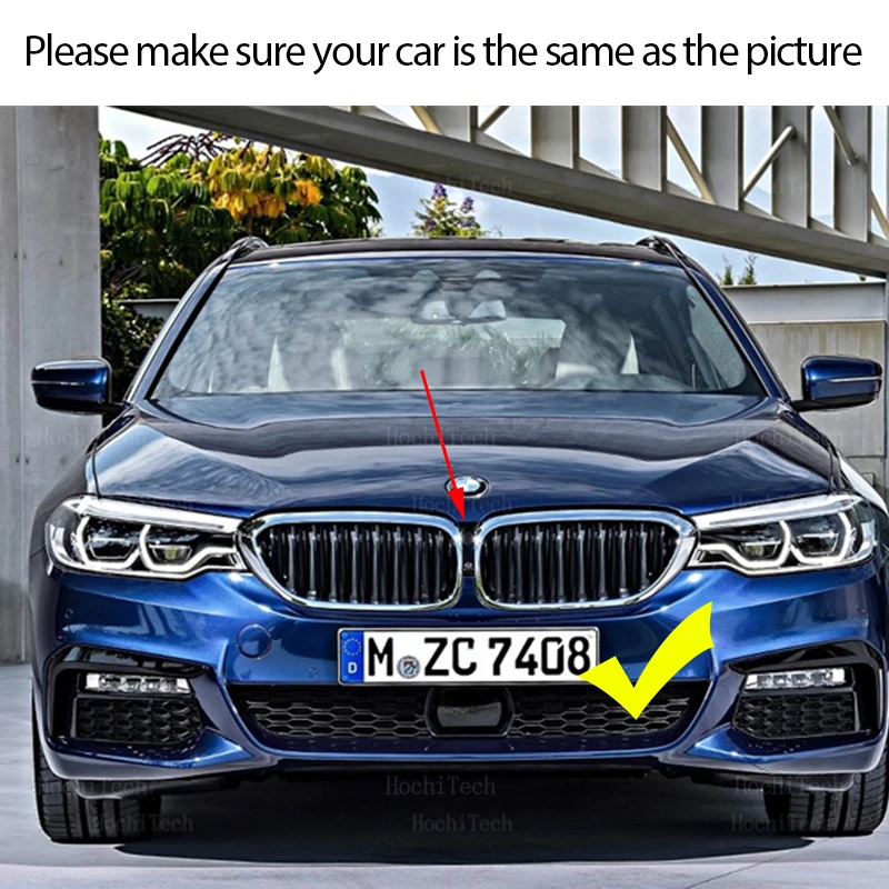 1 Pair Glossy Black Car Front Bumper Kidney Grill Grilles for BMW 5 Series G30 G38 Pre-LCI 2018 2019 2020 Car Accessories