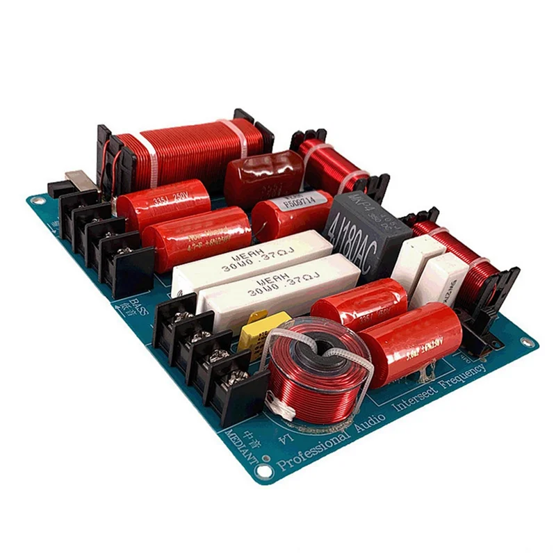SQPP-4X 350W 3 Cara Papan Pembagi Frekuensi KTV Speaker Panggung Crossover Audio Treble Mediant Bass 3 Cara Crossover Divider