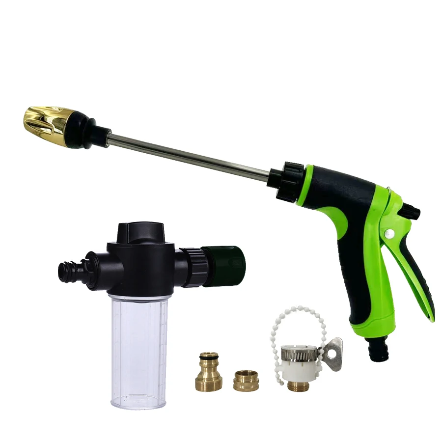New Portable Automobiles Cleaning Tool High Pressure Sprinkler Water Gun Car Washers Garden Watering Hose Nozzle Foam Lance ﻿