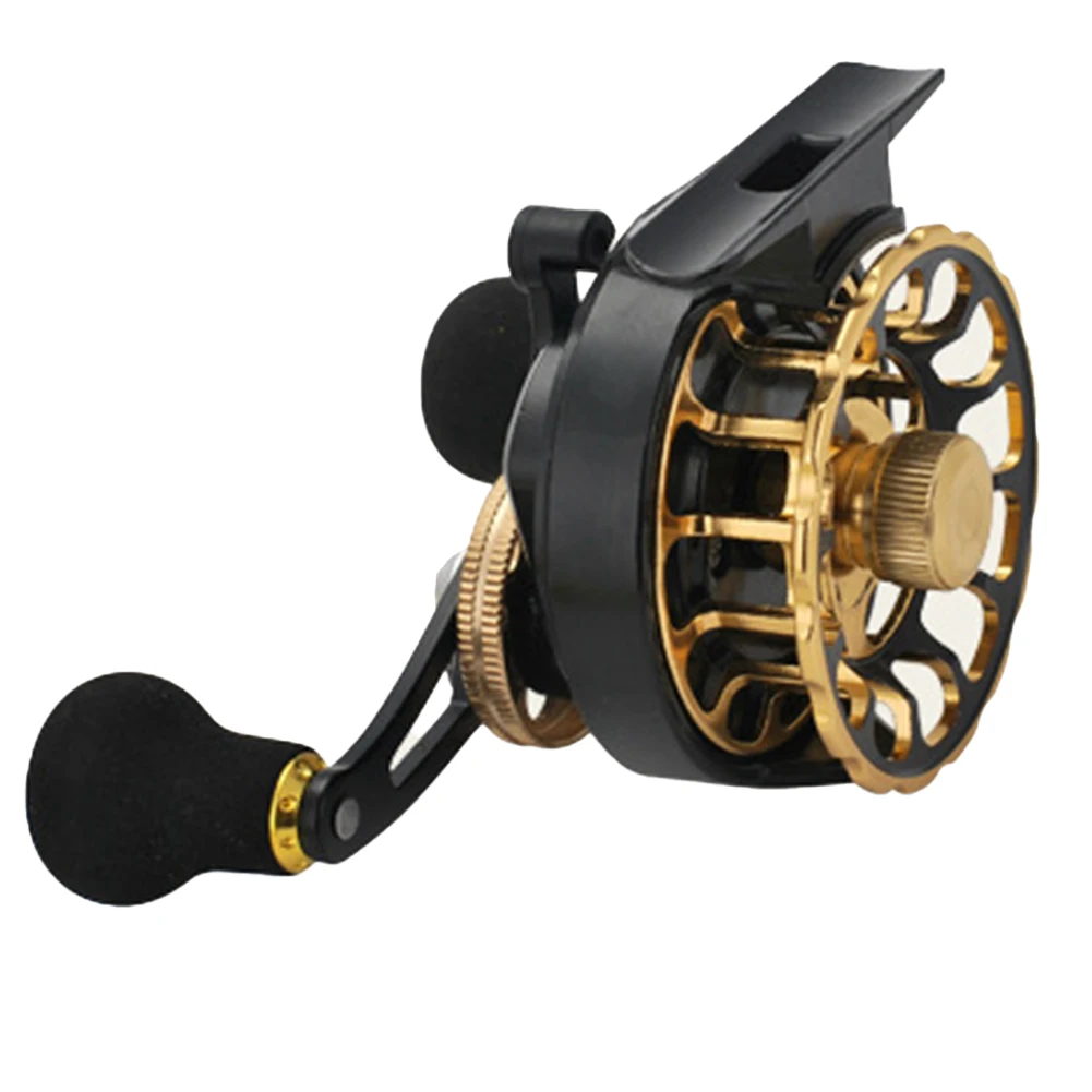 Sleekly Designed Ice Fishing Reel Featuring Brass Sound Pick to Enhance Your Overall Angling Experience on the Water