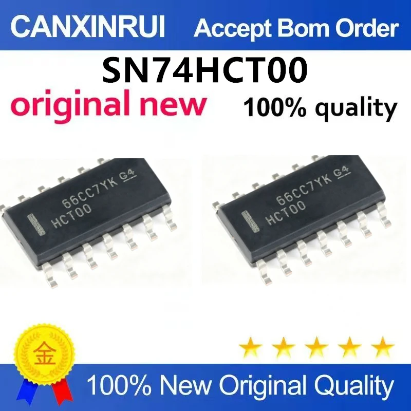 (5-100pieces)Original genuine SN74HCT00DR SOIC-14 four channel 2-input NAND gate chip with chip mounted logic