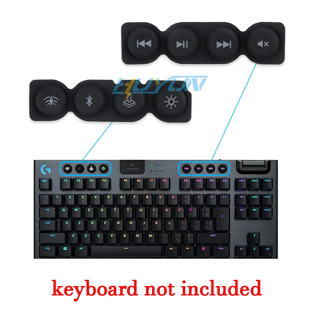 Multimedia Keycaps for Logi.tech G915 G913 G815 G813 TKL Mechinical Keyboard