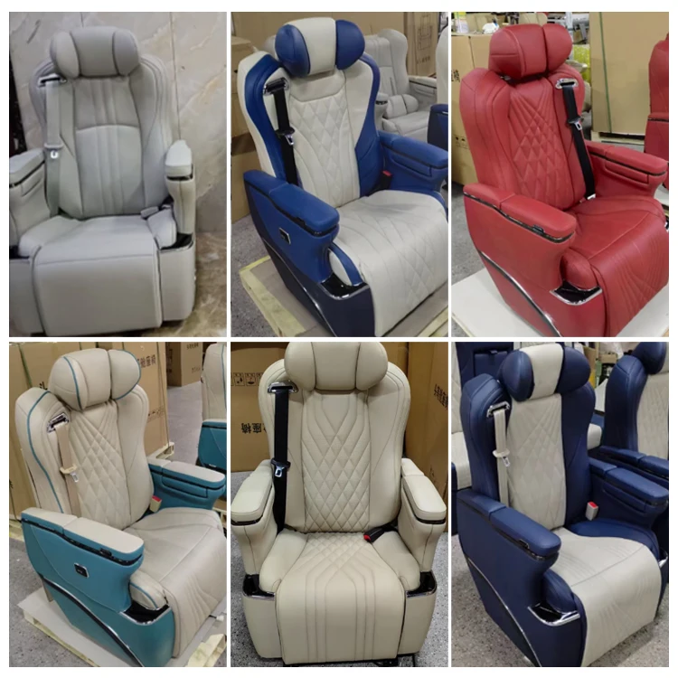 luxu ry V-klasse stoel met Vip auto centrale armsteunbox en opvouwbare stoel zijwand verborgen stoel