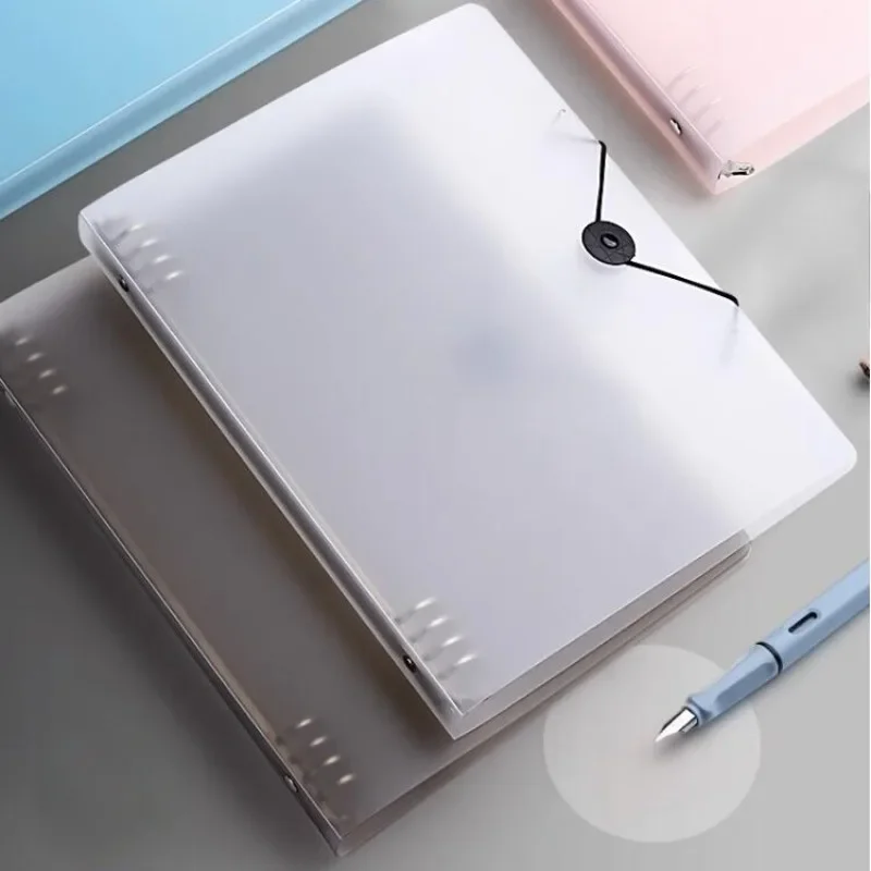 A5 B5 A4 Transparent Loose Leaf Binder Notebook Cover Reusable PP Cover  Inner Core Cover Note Book Diary Stationery School