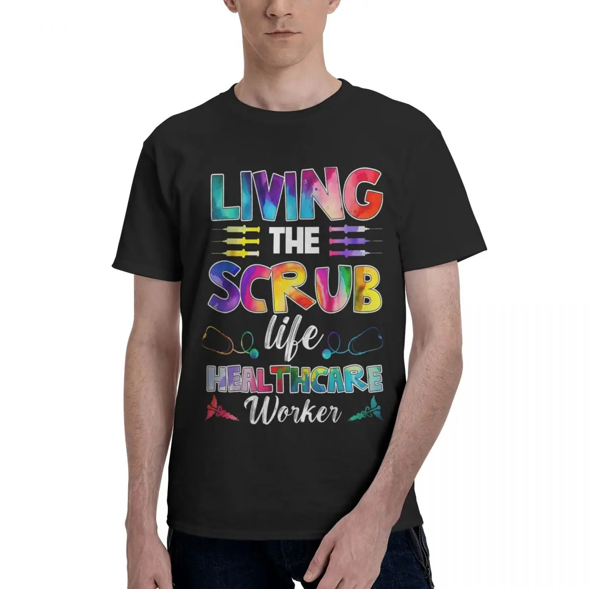 Colorful Scrub Life Print Move Tshirt High quality Travel Championship Graphic Cool Eur Size