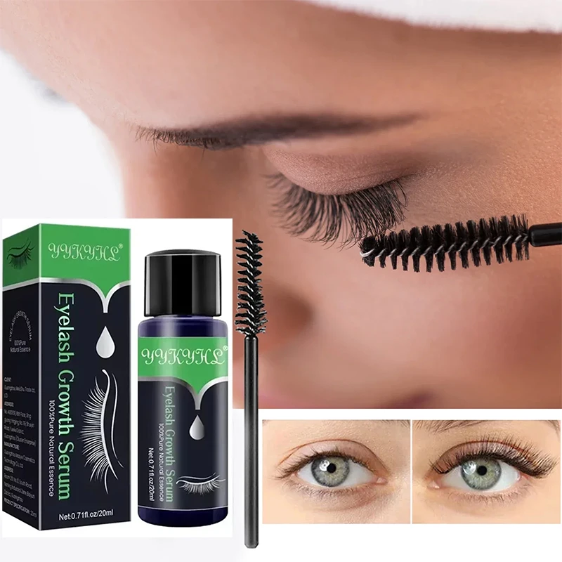 Cejas naturales gruesas y delgadas, rizo, aceite de ricino Natural húmedo, suero líquido para crecimiento, extensión de pestañas, producto de maquillaje femenino