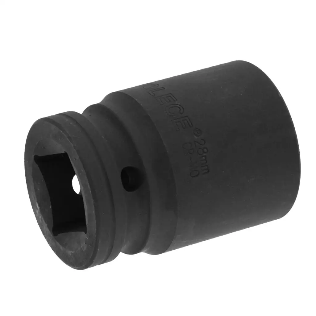 3/4 Inch Drive Impact Socket 28mm, 12 Ponits, Cr-v Alloy Steel, Standard SAE