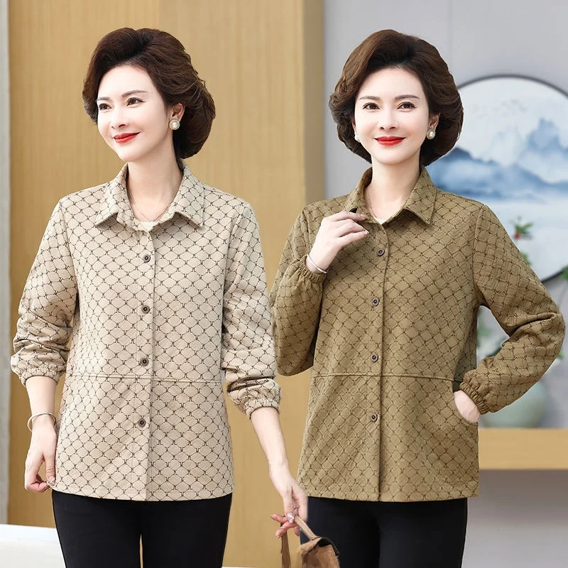 

New Faion, весенне-осеннее тонкое повседневное свободное женское пальто Jaet Mom Sle для похудения, длинное пальто на пуговицах для среднего возраста и ...