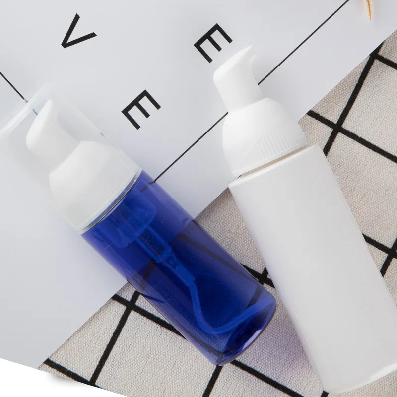 

500pcs 80ml Clear/White/Blue Plastic Foamer Pump Bottle Empty Face Lashes Cleanser Cosmetic Bottle Soap Dispenser Foam Bottle