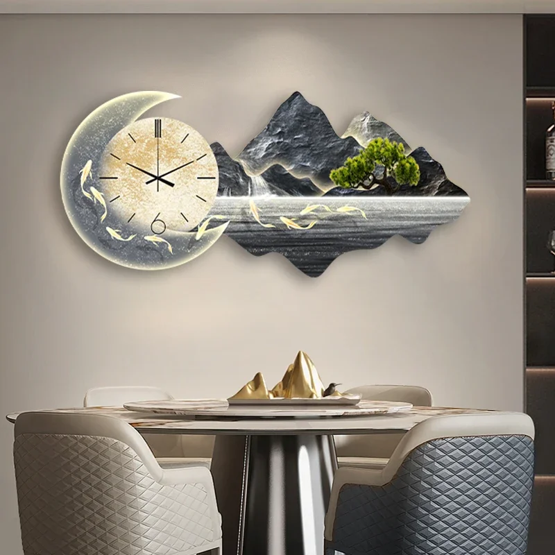 Living Room Design Nordic Furniture Modern Decoration Luxury Led Wall Clock Large Gaming Room Decoration Wall Home Corner Clock