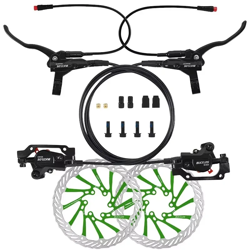 2-zuiger e-bike schijfremset Power Off fiets hydraulische schijfrem E-scooter Power Control Shifter fietsremmen 160 rotoren