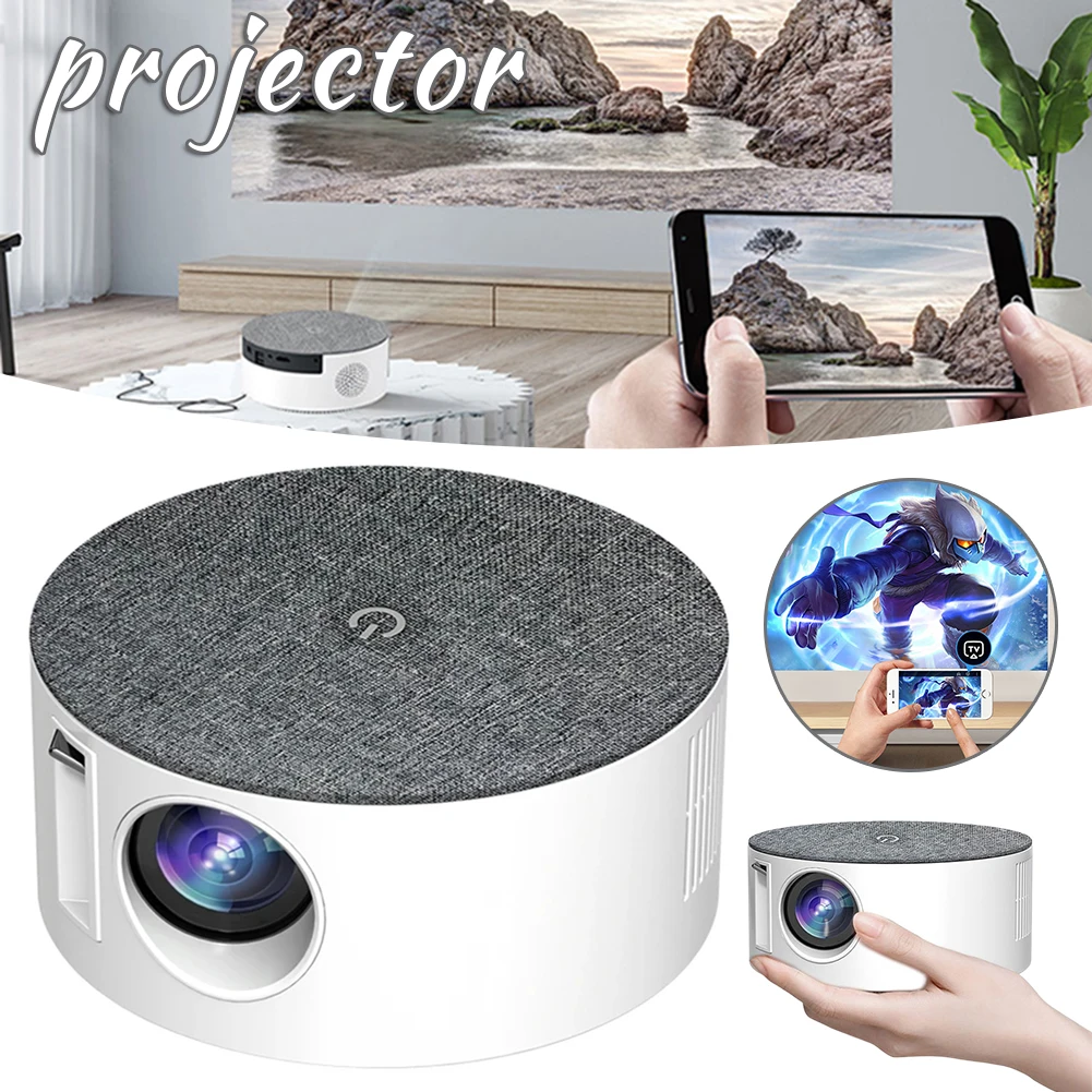 T50 Small Portable Round Projector Outdoor Movie Proyectors Beamers For Home Desk Office