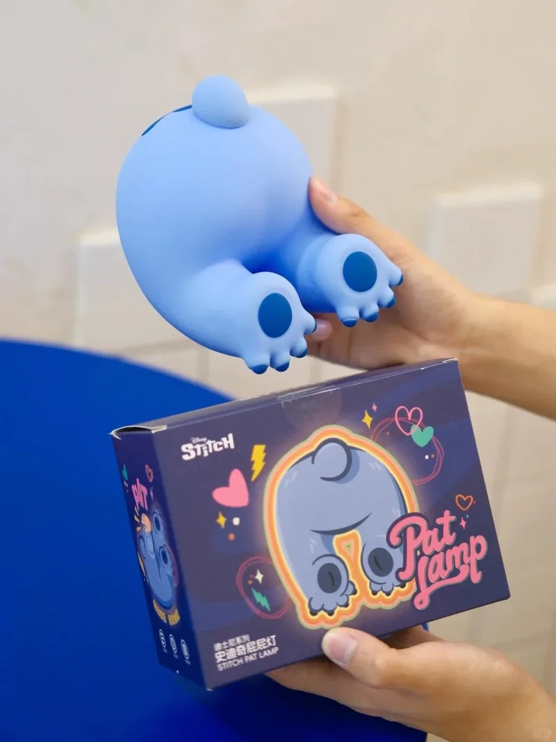 

In Stock Anime Stitch Butt Light Figure Magnetic Pat Lamp Gag Toys Luminous Toys Soft Hip Night Lamp Room Ornament Birthday Gift