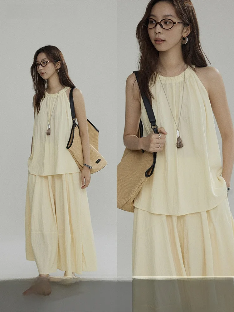 

Женский летний комплект Joli: эластичный топ без бретелек и юбка-макси, модный и элегантный комплект из двух предметов с длинными брюками