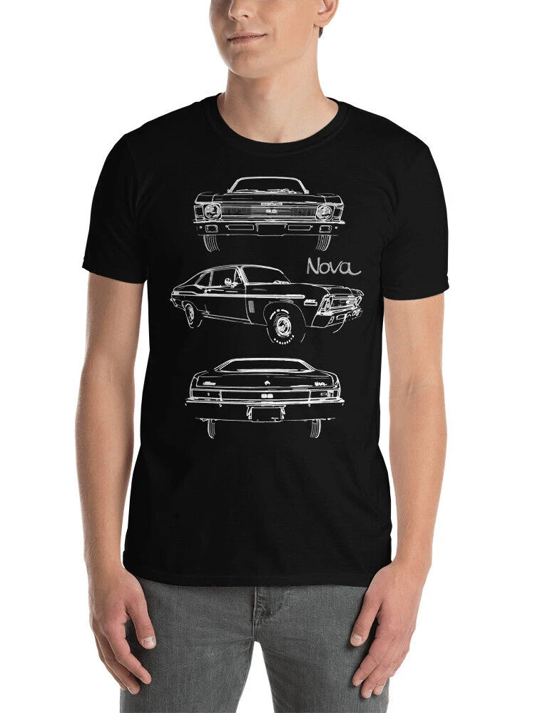 1972 Nova SS 427 Collector Vintage Car T-Shirt New 100% Cotton Short Sleeve O-Neck Casual Mens T-shirt Streetwear