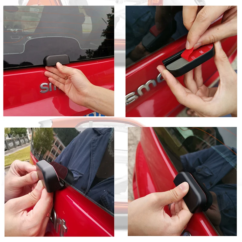 

For Old Smart fortwo 451 Car Rear Bumper Trunk Back Door Handle Sticker Auxiliary Knob Exterior Decoration Auto Car Accessories