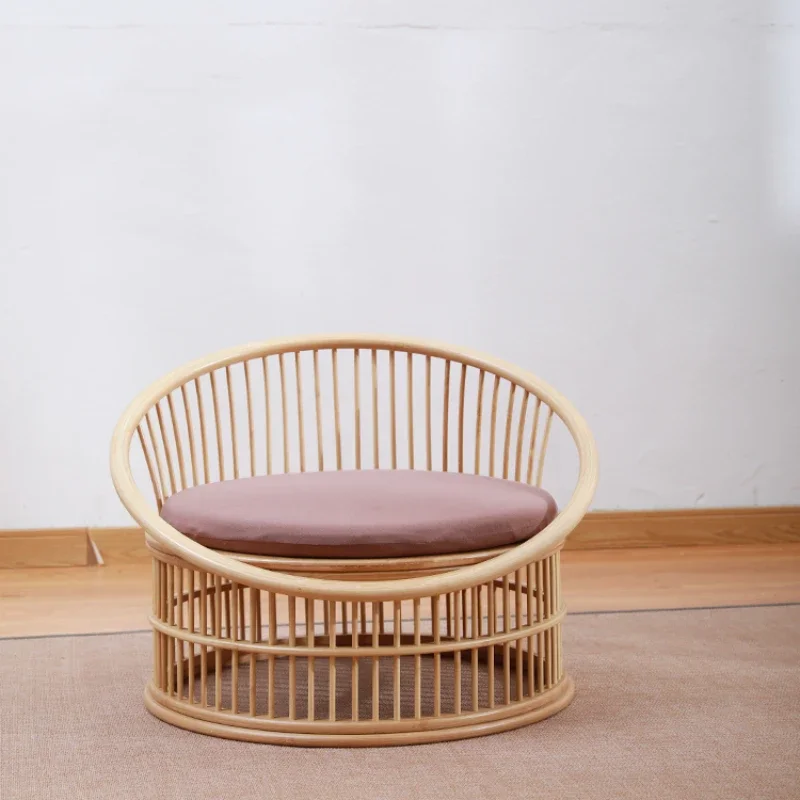 

Bamboo Tatami Washitsu Chairs Bedroom Balcony Bay Window Leisure Lazy Armchair